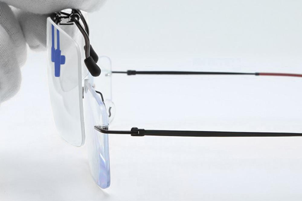 BlockBlueLight Blue Light Filter Computer Glasses - Clear Lens ScreenTime Clip-on Computer Glasses