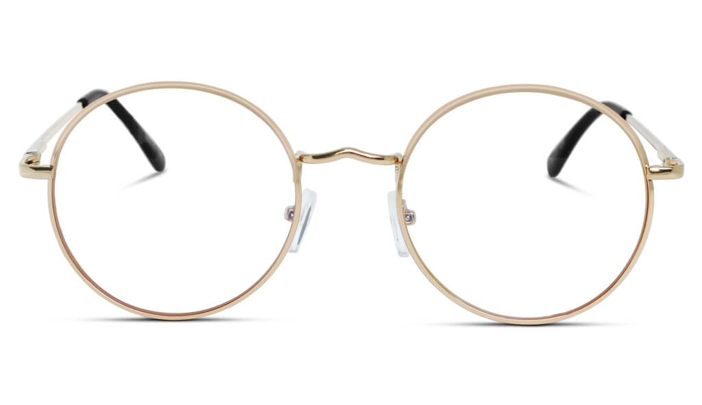 Round gold rim on sale glasses