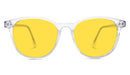 BlockBlueLight Blue Light Filter Glasses - Yellow Lens DayMax Billie Glasses - Crystal