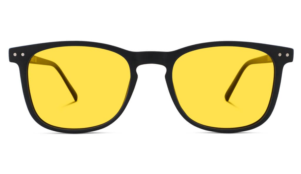 Black lens sale glasses
