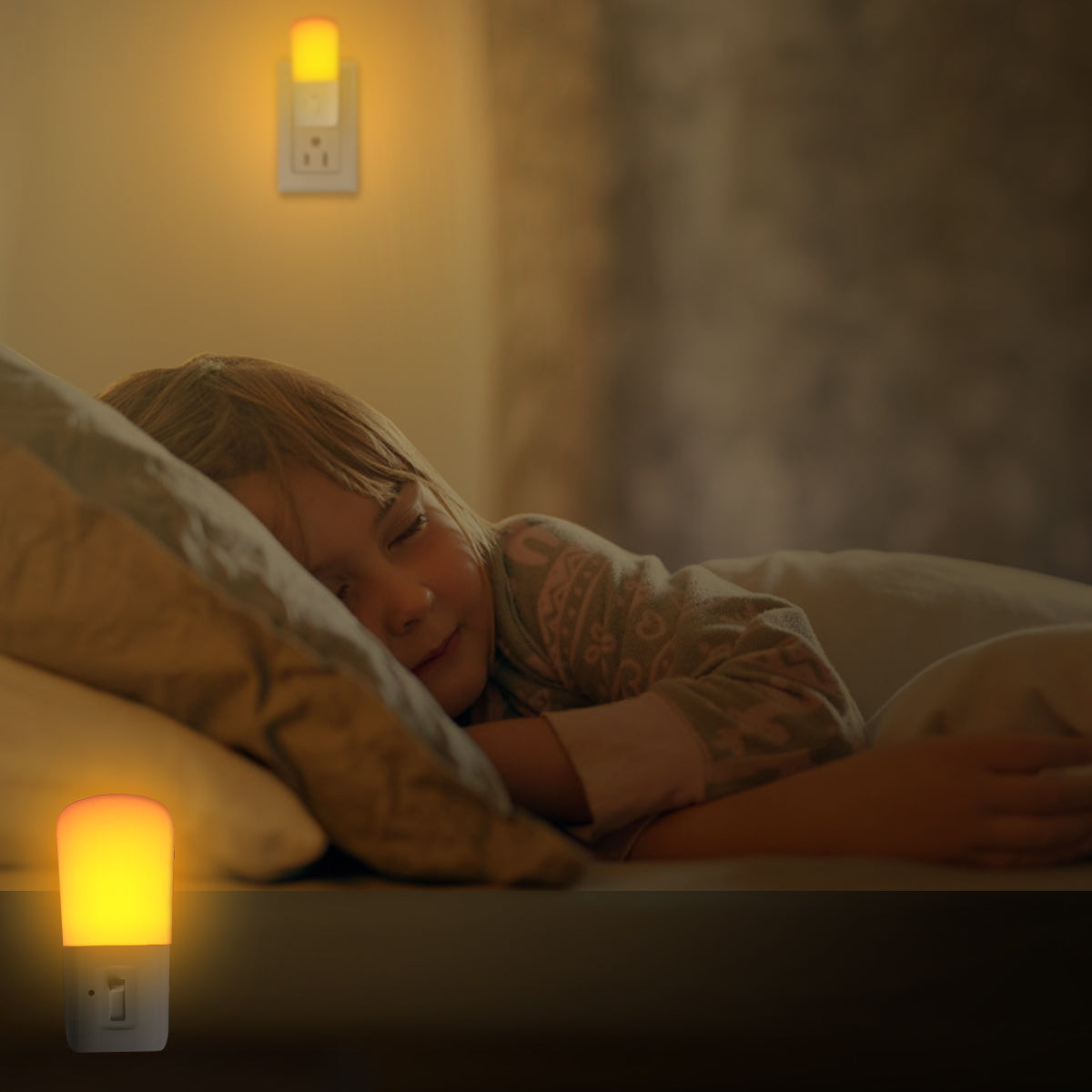 NoBlue Plugin Amber Night Light