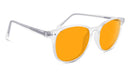 BlockBlueLight Blue Light Blocking Glasses - Amber Lens SunDown Billie Blue Blocking Glasses - Crystal