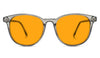 SunDown Billie Blue Blocking Glasses-Pearl Grey - Readers
