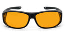 BlockBlueLight Blue Light Blocking Glasses - Amber Lens SunDown FITOVER Blue Blocking Glasses
