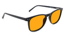 BlockBlueLight Blue Light Blocking Glasses - Amber Lens SunDown Taylor Blue Blocking Glasses - Black