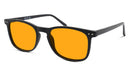 BlockBlueLight Blue Light Blocking Glasses - Amber Lens SunDown Taylor Blue Blocking Glasses - Black