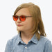 BlockBlueLight Blue Light Blocking Glasses - Red Lens Kids NightFall Wayfarer Blue Blocking Glasses - Grey