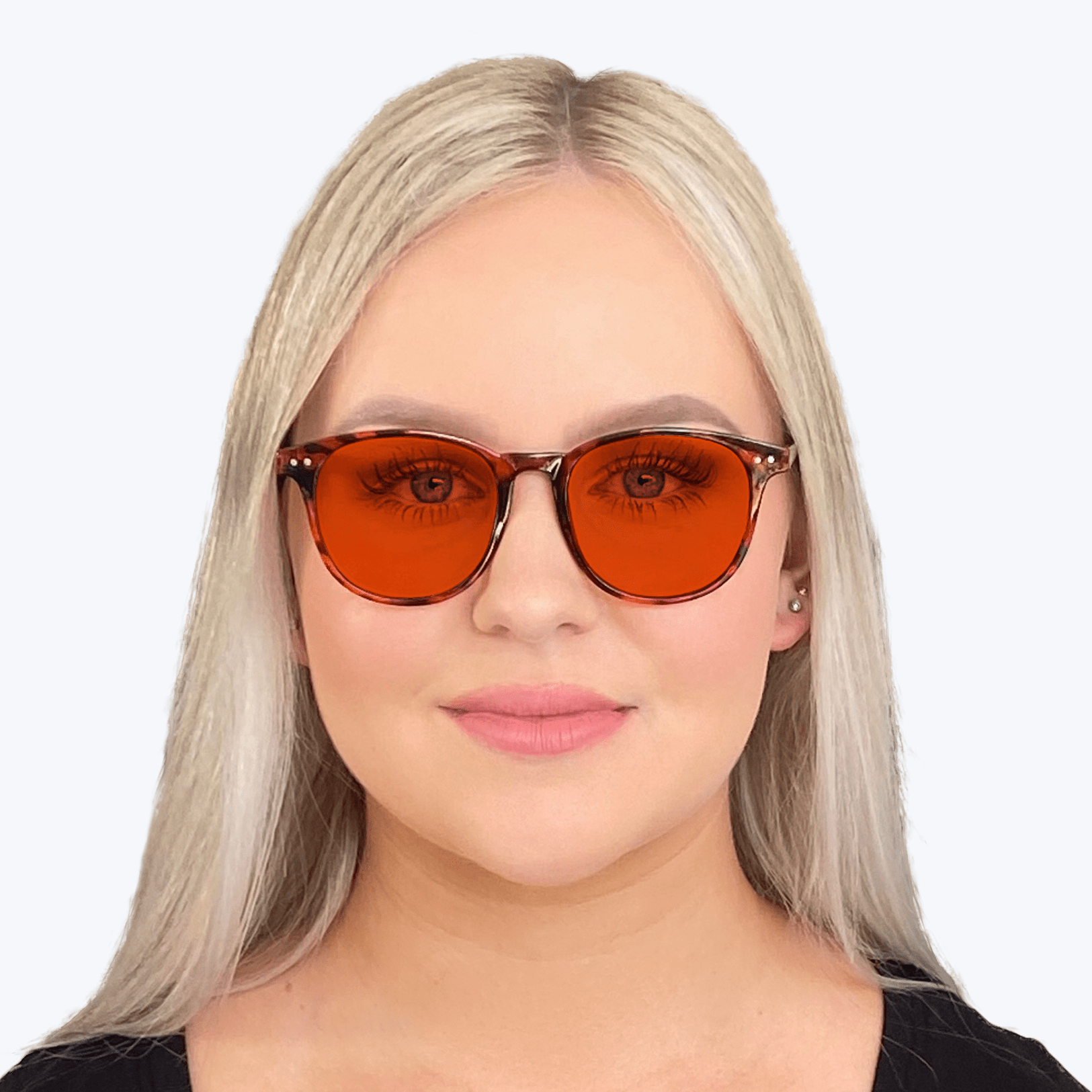 Women's Blue Light Blocking Reading Glasses – Red Frame, Oval, Anti Blue Ray Readers, 1PK
