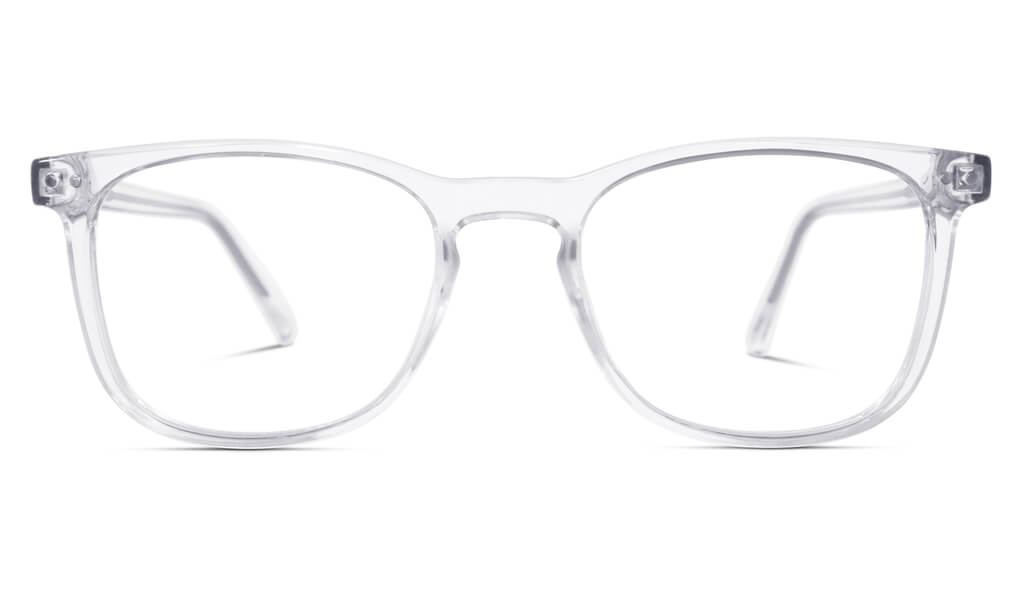 BlockBlueLight Blue Light Filter Computer Glasses - Clear Lens ScreenTime Taylor Computer Glasses - Crystal