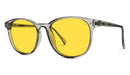 BlockBlueLight Blue Light Filter Glasses - Yellow Lens DayMax Billie Glasses - Pearl Grey