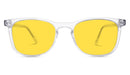 BlockBlueLight Blue Light Filter Glasses - Yellow Lens DayMax Taylor Glasses - Crystal