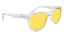 BlockBlueLight Blue Light Filter Glasses - Yellow Lens Kids DayMax Wayfarer Glasses - Crystal